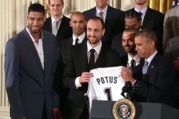 El encuentro de Manu Ginóbili con Barack Obama