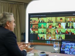 Alberto Fern&aacute;ndez dialog&oacute; con los l&iacute;deres de la regi&oacute;n