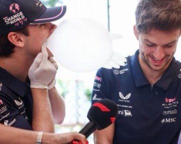 El divertido momento entre Colapinto y Gasly en la previa del GP de Azerbaiyán