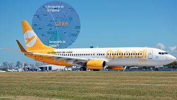 el vuelo de flybondi que inauguraba el aeropuerto de el palomar llego a ezeiza el vuelo de flybondi que inauguraba el aeropuerto de el palomar llego a ezeiza