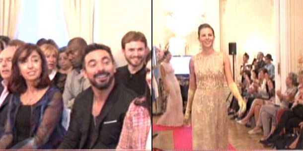 El Pocho Lavezzi, deslumbrado por Yanina Screpante en un desfile