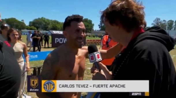 Video: Carlos Tevez junto al Bambino Pons y un momento viral en la Copa Potrero