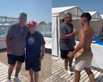 Chiqui Tapia pasa sus vacaciones en Mar del Plata.