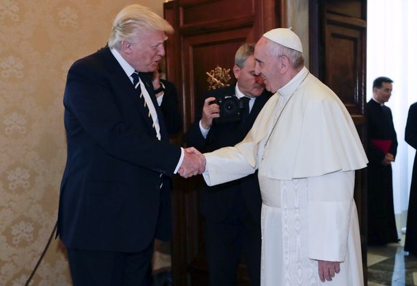 Donald Trump es recibido por el Papa Francisco en el Vaticano