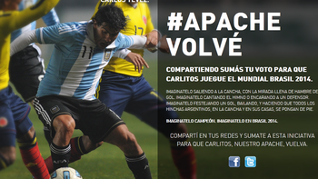 miles de fanaticos piden el regreso de tevez a la seleccion miles de fanaticos piden el regreso de tevez a la seleccion