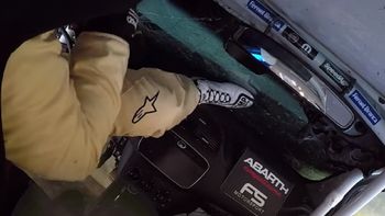 el dramatico intento de luis castelli por salir de su auto tras un terrible vuelco el dramatico intento de luis castelli por salir de su auto tras un terrible vuelco