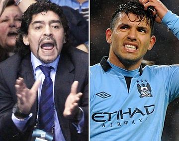 Maradona en pie de guerra contra el Kun Agüero