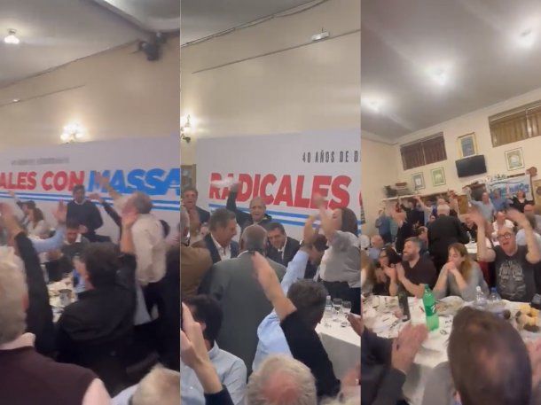 La arenga de radicales a Sergio Massa de cara al balotaje