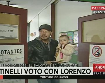 Votó Tinelli y se quejó del balotaje: Ojalá no vayan a penales