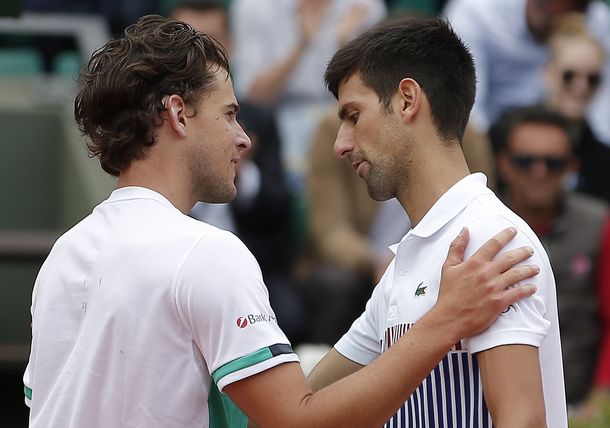 El austríaco saluda al serbio