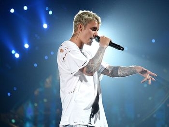 Justin Bieber en uno de sus shows