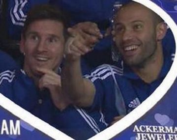 Faltó el besito: Messi y Mascherano