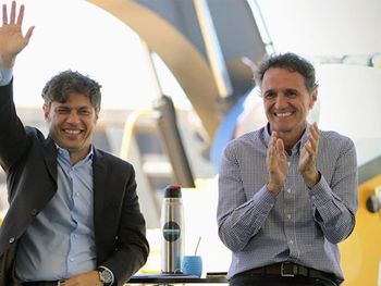 Axel Kicillof y Gabriel Katopodis.