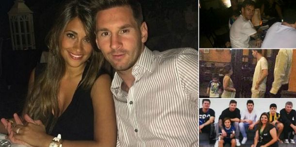 Después de la derrota y el susto, Messi disfruta de sus vacaciones