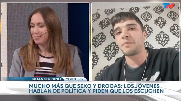 Joven del PRO fue a apoyar a Vidal a la TV y terminó haciendo un papelón