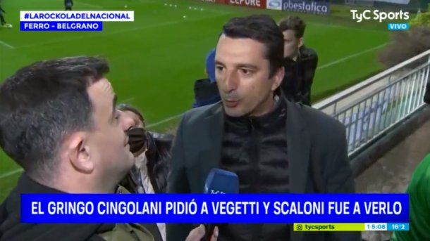 El clon de Lionel Scaloni estuvo en la cancha de Ferro