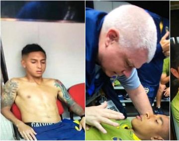 Así atendían a los jugadores de Boca en el vestuario visitante del Monumental