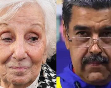 Estela de Carlotto y Nicolás Maduro.