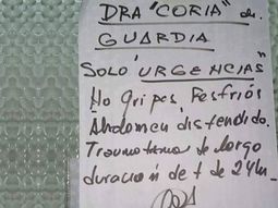 Cartel guardia médica Cartel guardia médica