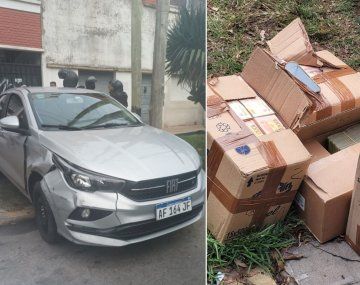 La policía descubrió cajas con casi $28 millones en un auto
