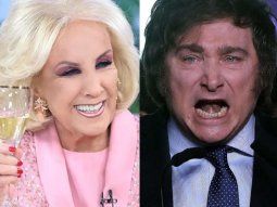 Mirtha Legrand y Javier Milei.