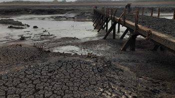 El volumen de agua en la represa de Paso Severino continúa cayendo día a día. El volumen de agua en la represa de Paso Severino continúa cayendo día a día.