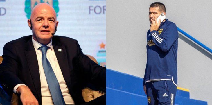 Gianni Infantino se reunió con Juan Román Riquelme