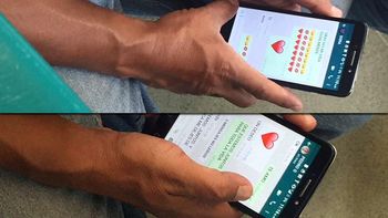 Un engaño en dos fotos de WhatsApp que se viralizó por Twitter Un engaño en dos fotos de WhatsApp que se viralizó por Twitter