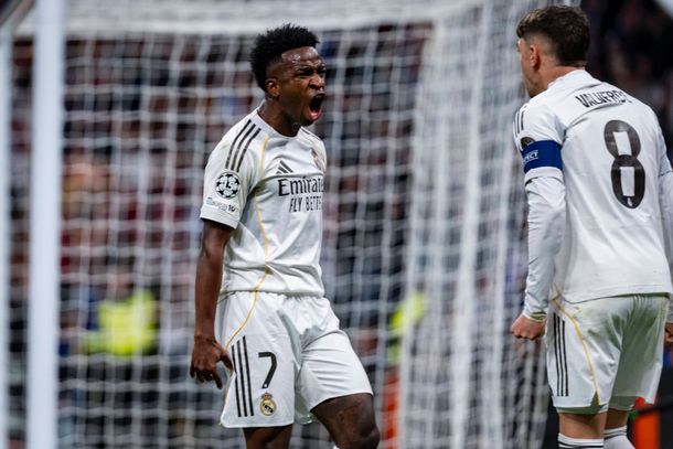 Real Madrid, con gol de Vinicius después de la polémica, le ganó 2-1 a Benfica y avanzó en Champions League