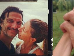 Romántica foto y dedicatoria de Amador a Bertotti