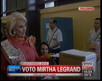 Mirtha fue a votar: Son buenos tiempos los que se vienen