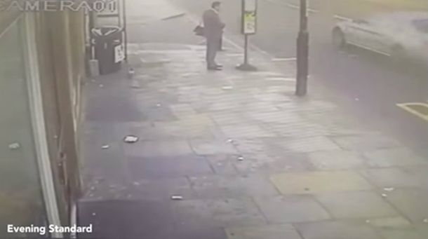 Un hombre se salvó de morir atropellado por apenas unos segundos