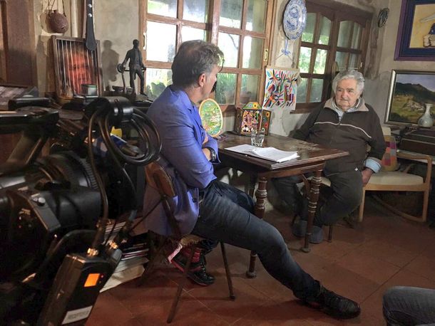 El detrás de cámara de la entrevista de Alejandro Fantino a Pepe Mujica