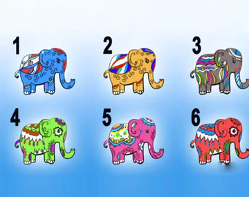 Test viral: elegir un elefante de la imagen puede revelarte como sos realmente
