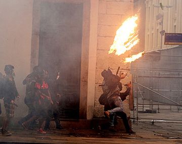 Disturbios entre manifestantes y la policía en Río de Janeiro&nbsp;