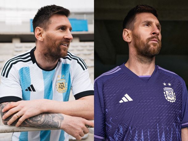 Qué camisetas usará la Selección Argentina en la fase de grupos del Mundial de Qatar 2022