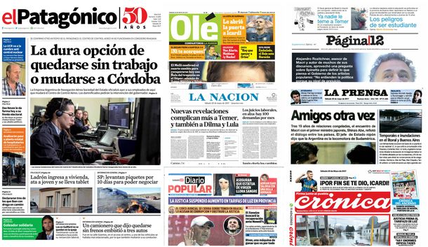 Tapas de diarios del sábado 20 de mayo de 2017