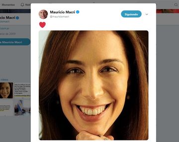 El extraño posteo de Mauricio Macri con una foto de María Eugenia Vidal