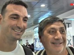 La reacción de Scaloni con un hincha ante el término Scaloneta