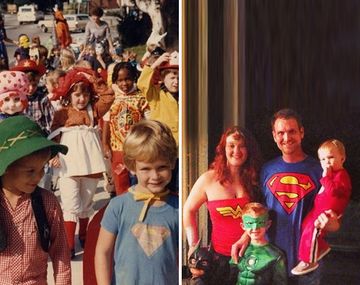 Un matrimonio se encuentra en una foto de la infancia 20 años antes de casarse