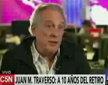 Traverso en C5N diez años después de su retiro 