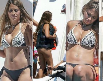 Antonella Roccuzzo lució sus increíbles curvas en Ibiza