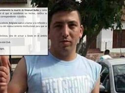 Belgrano lamentó la muerte de Baldo Belgrano lamentó la muerte de Baldo