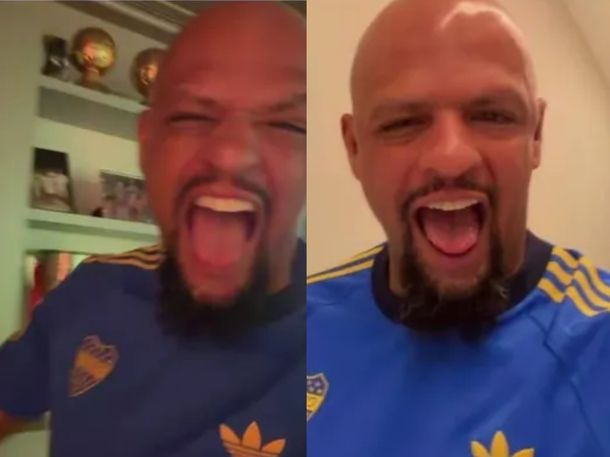 La picante burla de Felipe Melo tras el triunfo en el Monumental: ¡Dale Boca, papá!