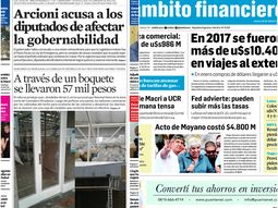 Tapas de diarios del jueves 22 de febrero de 2018