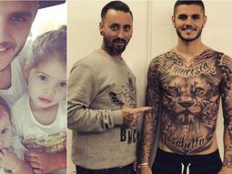 El increíble tatuaje que se hizo Icardi por sus hijas Francesca e Isabella El increíble tatuaje que se hizo Icardi por sus hijas Francesca e Isabella