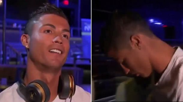 Un divo: el portugués Cristiano Ronaldo se enojó en una entrevista y se fue
