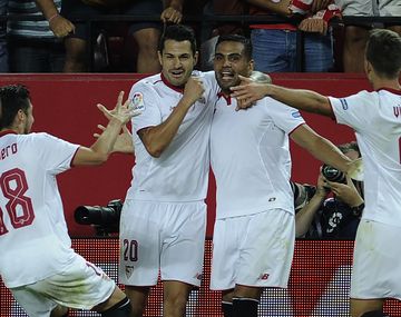 El gol de Mercado que le dio la victoria al Sevilla en el clásico contra el Betis