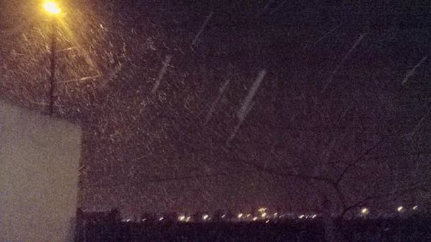 La aguanieve en Mar del Plata, en imágenes