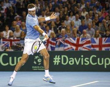 Juan Martín Del Potro debuta ante John Isner en el ATP de Estocolmo.